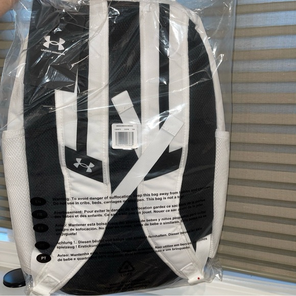 Under Armour 1384672 UA Hustle 6.0 Storm Backpack School Laptop Book Bag - Picture 3 of 3